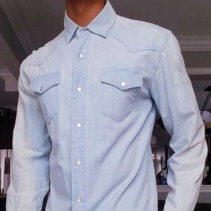 Levi's Light Wash Vintage Jean Shirt Western Denim